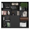 NicBex Bookcases for Home Office 3 Piece Bookcase Set 67" Wide Storage Cabinet Bookshelf with 14 Shelves for Living Room and Bedroom - 3 of 4
