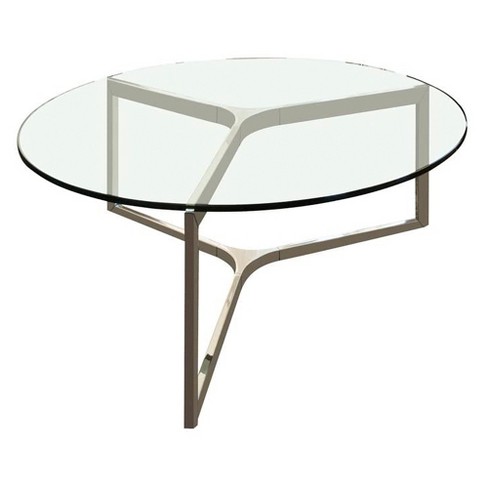 Flat polish edge 44" Inch Clear Round Tempered Glass Table Top 1/4" thick 