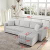 NicBex Couches for Living Room 75.6" Loveseat Sofa Minimalist Corduroy Fabric Upholstered 2-Seater Sofa Couch Matches 30.7" Ottoman for Bedroom - 4 of 4