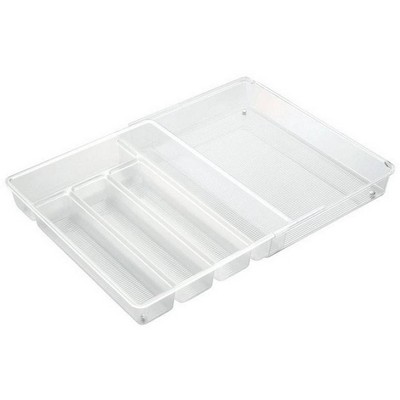 InterDesign 57430 Expandable Cutlery Organizer, Clear