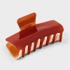 Jumbo Claw Hair Clip Two Tone Jelly Matte - Universal Thread™ Brown - 3 of 4