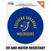 Southern Arkansas University Muleriders Logo Automotive Car Window Locker Circle Bumper Sticker - 2 of 4
