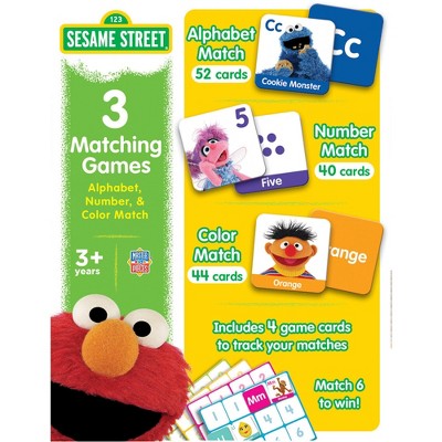 MasterPieces Sesame Street 3 Pack Matching Games