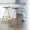 JONATHAN Y Spiroa Modern Industrial Metal Backless Circular Bar Stool - image 4 of 4