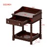 NicBex Nightstand with 1 Drawer,Bedside Table with Solid Wood Frame and Wood Legs,Modern Side Table for Bedroom,Living Room - 3 of 4