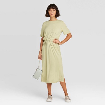 t shirt dress cinched waist