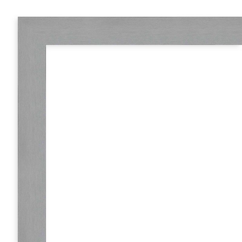 44&#34; x 34&#34; Brushed Nickel Framed Wall Mirror Silver - Amanti Art, 4 of 9