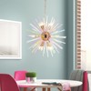 Rennnsan Luthon 22"W 12-Light Sputnik Dandelion Color Glass Modern Dimmable Chandelier in Gold - 2 of 4
