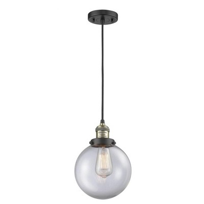 Beacon - 1 Light Cord Hung Mini Pendant In Industrial Style-11.5 Inches Tall and 8 Inches Wide