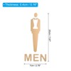 Unique Bargains Smooth Self-Adhesive Decor Home Business Bathroom Sign - 2 of 4