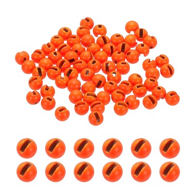 Unique Bargains Fly Tying Slotted Tungsten Round Beads for Variety Jig Hooks 70 Pcs