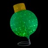 Northlight LED Lighted Twinkling Commercial Outdoor Tinsel Onion Christmas Ornament - 38" - Green - 3 of 4