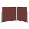 vidaXL Retractable Side Awning Brown 47.2 in.x236.2 in. - 2 of 4