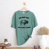 Simply Sage Market Women's Yellowstone Fluffy Cows Short Sleeve Garment Dyed Tee - 3 of 4