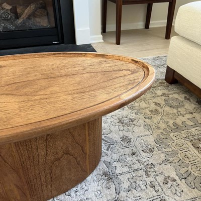 Flyte Oval Coffee Table - Natural - Safavieh : Target