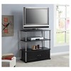 Highboy TV Stand for TVs up to 42" Black - Breighton Home - image 3 of 3