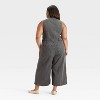 Women's Cropped Sleeveless Denim Jumpsuit - Universal Thread™ - 2 of 3