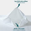 Waterproof Pillow Protectors with Zipper Noiseless TPU Backing Waterproof Zippered Pillowcases Encasement - Cotton Passion - 4 of 4