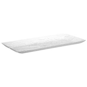 Posh Setting 9 x 17 Inch Rectangle Clear Plastic Serving Tray - 5 pack - 1 of 4
