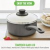 LunaLulink 18-Piece Soft Grip Toxin-Free Healthy Ceramic Non-Stick Cookware Set,Dishwasher Safe - 4 of 4