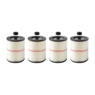 Nispira Replacement HEPA Filter Compatible with Craftsman Red Stripe Shop Vacuum Wet/Dry Vacs Vacuum. Compared to Part 17816 9-17816. 4 Packs