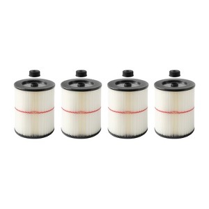 Nispira Replacement HEPA Filter Compatible with Craftsman Red Stripe Shop Vacuum Wet/Dry Vacs Vacuum. Compared to Part 17816 9-17816. 4 Packs - 1 of 4