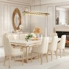 LNC Combrocollia 1-Lights 43.3" Luxury and Glam Integrated LED Rectangle Crystal Chandeliers,Polished Gold - 4 of 4