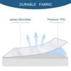 Aoibox Waterproof Twin XL Mattress Protector 2 Pack Noiseless Breathable Fitted Sheet Pad Cover Machine Washable 14 Inch - 2 of 4