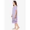 Dreams & Co. Plus Size Short T-Shirt Lounger - 4 of 4