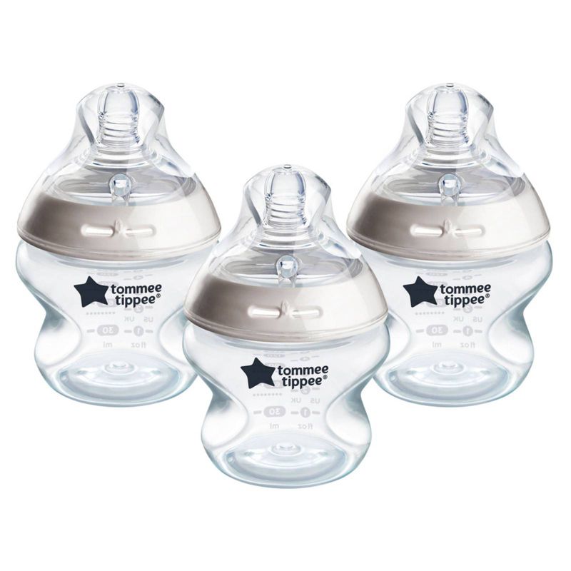 Tommee Tippee Natural Start Slow-Flow Breast-Like Nipple Anti-Colic Baby Bottle - 5oz/3pk, 1 of 12