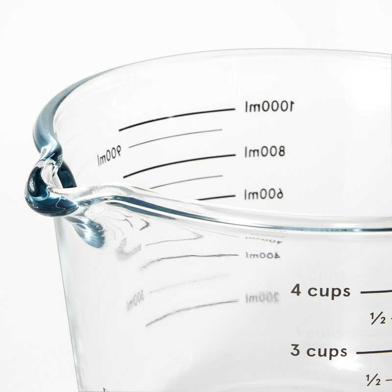 4 Cup Glass Measuring Cup Clear - Figmint&#8482;, 4 of 8
