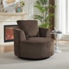AENKYO 360 degrees 40-inch Round Chair , Deep Seat Modern Compressible Lounge Chair with Pocket Spring Support for Living Room & Office - 2 of 4