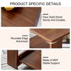 Modern and practical walnut textured coffee tables , tea tables. The double layered coffee table is made of MDF material. Suitable for living room - 3 of 3