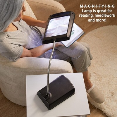 The Lakeside Collection Magnifying LED Reading Floor Lamp