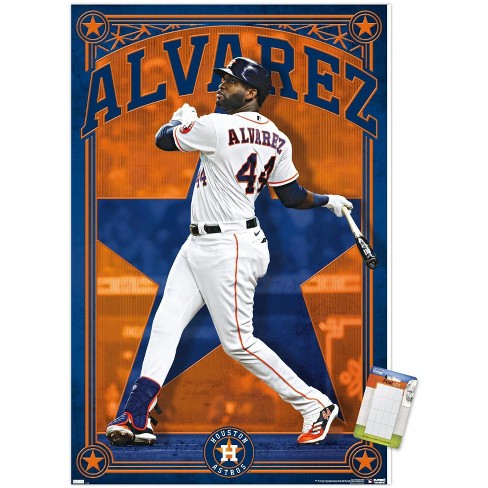 Trends International MLB Houston Astros - Yordan Alvarez 22 Unframed Wall  Poster Print White Mounts Bundle 22.375 x 34