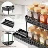 LunaLulinlk 3 Packs Pull Out Spice Rack Organizer for Cabinet, Slide Out Spice Racks Organizer, Each Tier Hold 10 Spice Jars - 2 Tier - 3 of 4