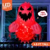 Joyfy 4.5 FT Tall Halloween Inflatable Outdoor Decoration, Inflatable Scary Ghost with Rotating LED for Halloween Window Yard Lawn Outdoor Decoration - 2 of 4