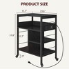 Industrial Printer Cart, 4-Tier Mobile Printer Stand - 3 of 4