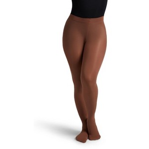 Capezio Women's Ultra Soft Self Knit Waistband Transition Tight - 1 of 3