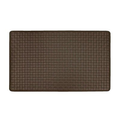 Kate Aurora Heavy Duty Embossed Non Slip Memory Foam Kitchen Mats - 30in W  X 18in L, Gray : Target