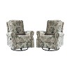 Kaspar Manual Swivel Glider Recliner Set of 2|HULALA HOME - 2 of 4