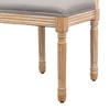 Nordlys Set of 2 Wooden Dining Chairs with Cane Backs and Fabric Seats Classic Style Dining Room - 3 of 4