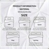 Set of 3 Grey Queen Duvet Cover, Luxurious Pinch Pleated with Zipper Corner Ties, 100 Microfiber, 120g Pintuck Set - 3 of 4