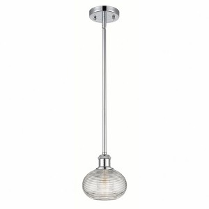 Ithaca - 1 Light Stem Hung Mini Pendant In Industrial Style-7 Inches Tall and 6 Inches Wide - 1 of 1