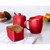 Kook Sugar and Creamer Set, 3 Piece, Pitcher, Sugar Bowl with Lid and Spoon, Sweetener Holder - 3 of 3
