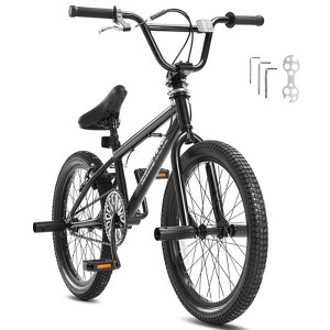 VEVOR BMX Bike, 20-Inch Wheel Freestyle Bike, BMX Race Bike with 360° Rotor and 4 Pegs, Beginner-Level BMX to Advanced Riders, BMX Bicycles - 1 of 4