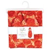 Touched by Nature Unisex Baby Organic Cotton Swaddle Blanket and Headband or Cap, Pizza, One Size - 2 of 3