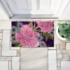Stupell Industries Midnight Garden Peacock Feathers Printed Outdoor Door Mat, design by Nicole Tamarin, 18"x30" - 4 of 4