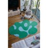 Lany Space Johann Banta Irregular Green Moss Design Rug - 2 of 4
