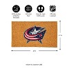 EvergreenNHLColumbus Blue Jackets Logo Natural Coir 28 x 16 Inches Indoor Outdoor Doormat - 3 of 4